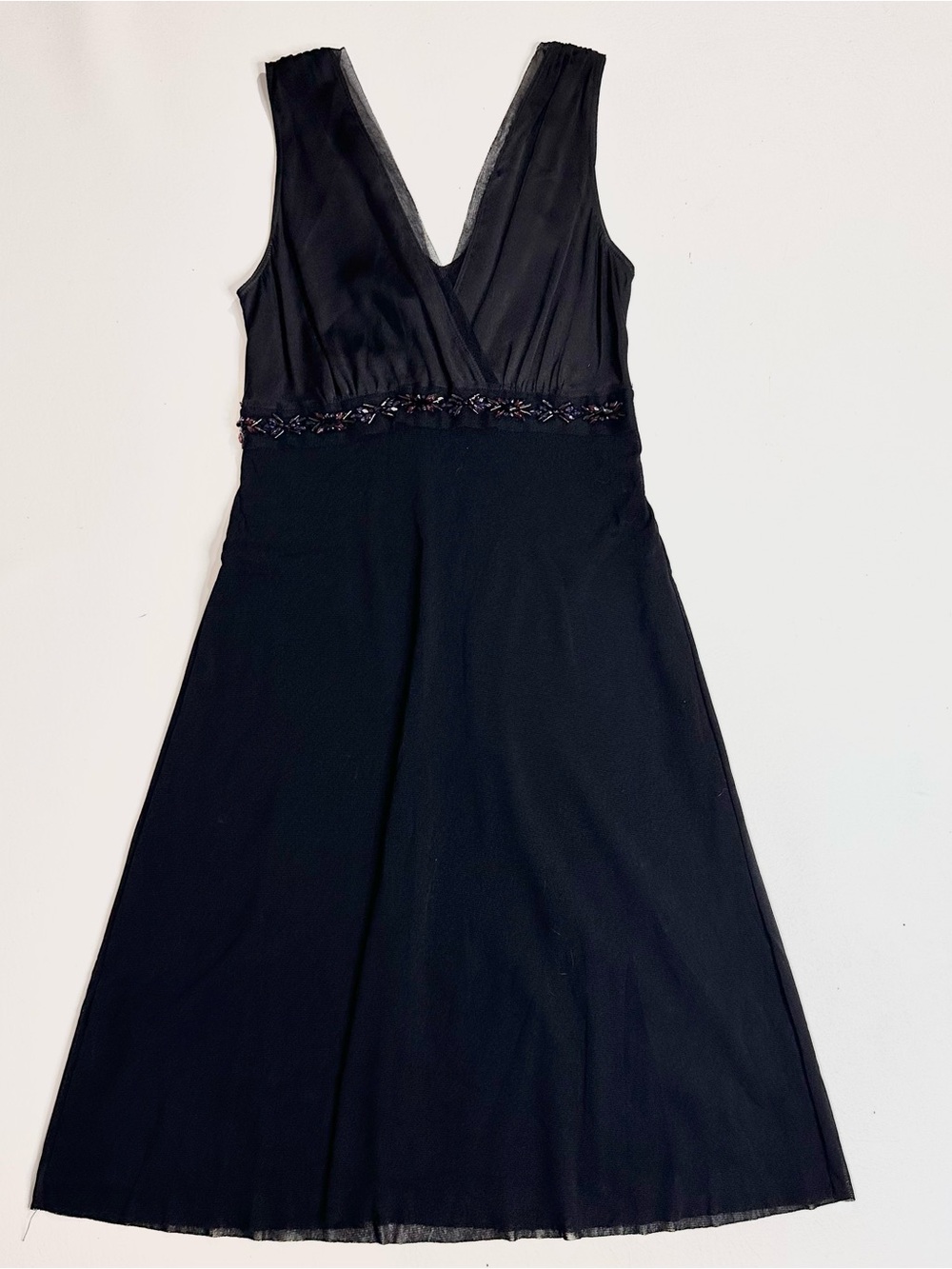 Y2K Weston wear black beaded dress